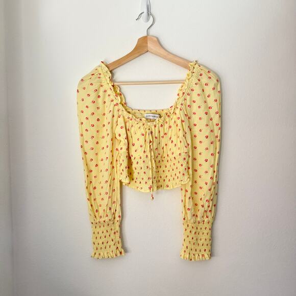 Faithfull the Brand Ella Floral Smocked Blouse - Picture 4 of 8